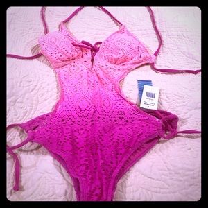 Ombré monokini bathing suit